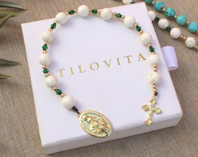 Birthstone Pocket Rosary • Handmade in USA • 14k Gold Filled • Fast Free Shipping