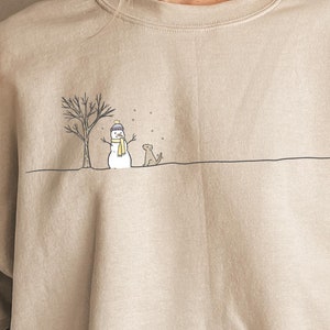 Christmas Snowman Sweatshirt, Christmas Gift Hoodies for Women, Cute Snowman Sweater, Christmas Tree Hoodie, Christmas Party Holiday Sweater