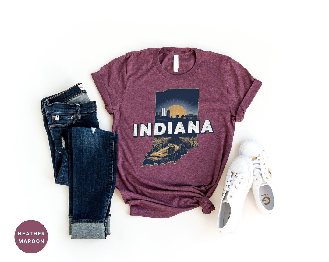 Openindiana Merchandise State of Indiana T Shirt, Indiana Lover Gift Tshirt, Home State ...