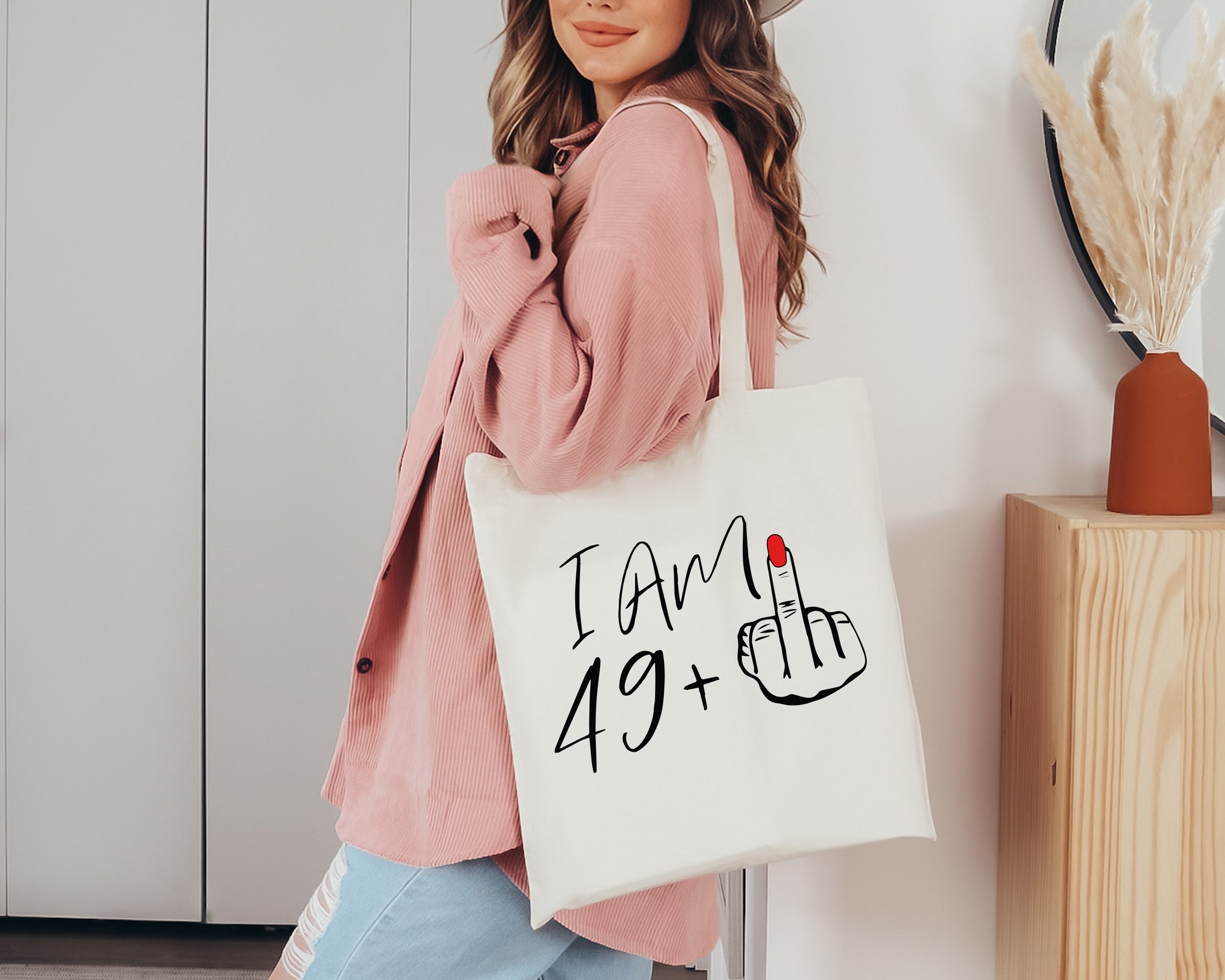 I Am 49 Middle Finger T Shirt, 50th Birthday Women Gift Shirts, I Am ...