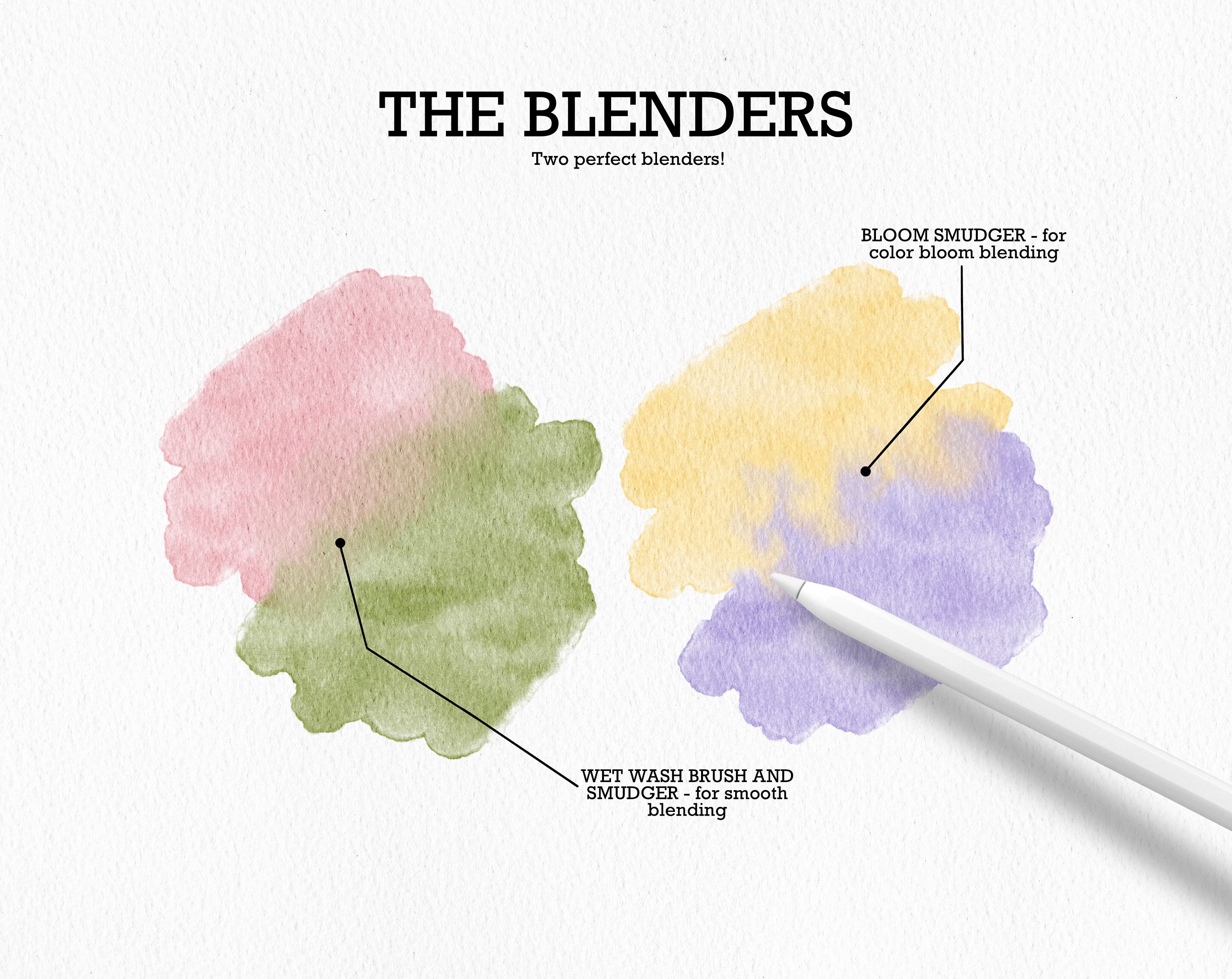 Sannadorable Watercolor Brushes for Procreate Realistic - Etsy