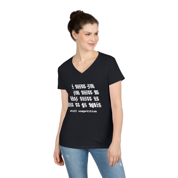 Cheap Trick I Screw You, You Screw Me Tshirt | Cheap Trick Tshirt | Rock Lyrics Tshirt | Concert Outfit | Gift for Her | V-neck Rock Tee