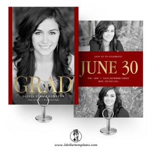 Photoshop Template for Graduation and Christmas Cards