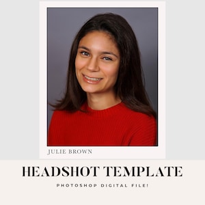 Professional Headshot Template for Actors-Photoshop