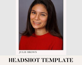 Professional Headshot Template for Actors-Photoshop