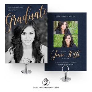 Photoshop Graduation or Christmas Card Template