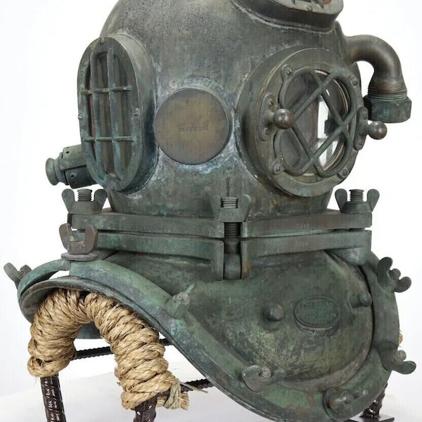 Antique Dive Helmet Etsy