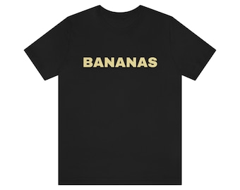 Bananas Unisex Jersey| Short Sleeve Tee |custom photo shirt| shirt printing |picture shirts| custom shirt for him |photo printing shirt