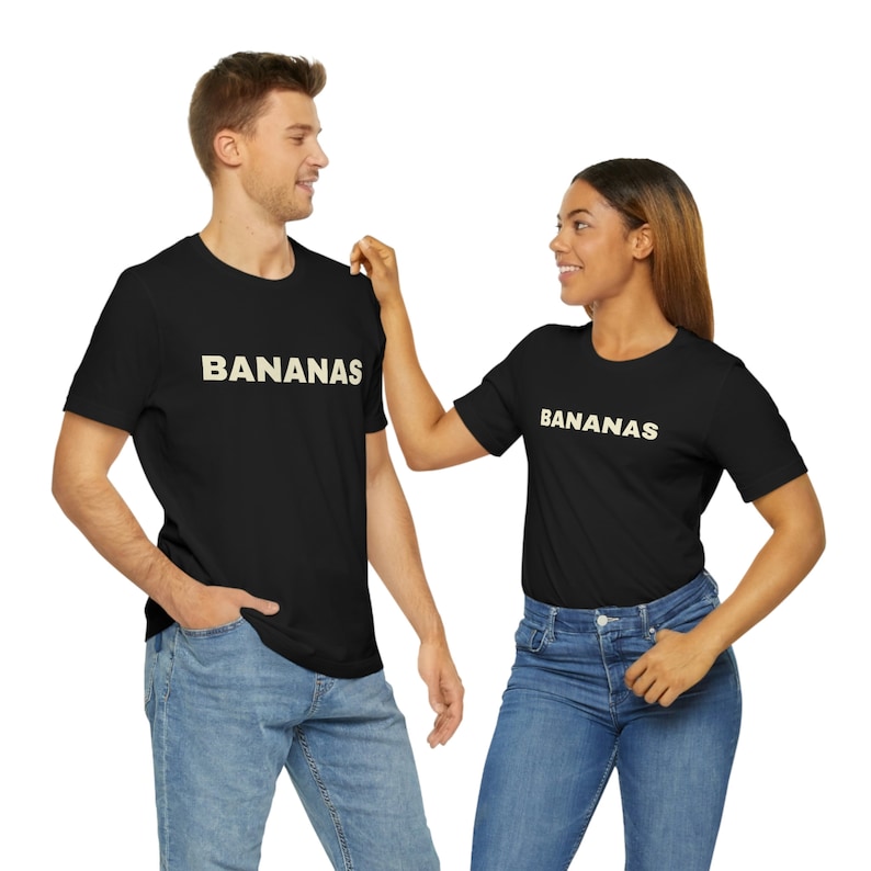 Bananas Unisex Jersey| Short Sleeve Tee |custom photo shirt| shirt printing |picture shirts| custom shirt for him |photo printing shirt image 9