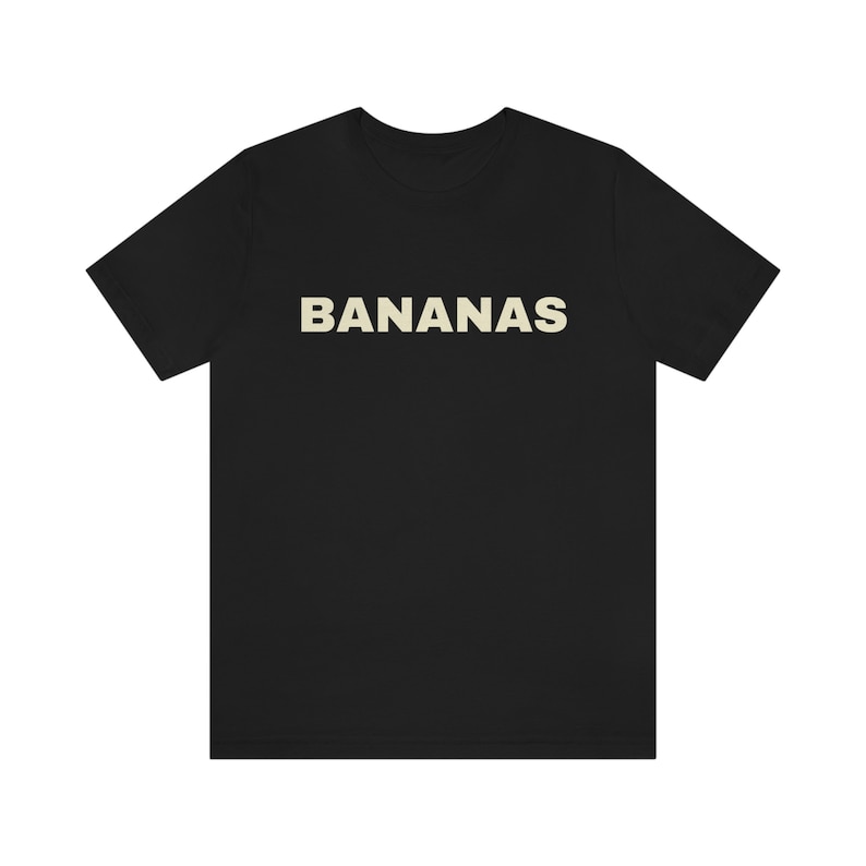 Bananas Unisex Jersey| Short Sleeve Tee |custom photo shirt| shirt printing |picture shirts| custom shirt for him |photo printing shirt image 1
