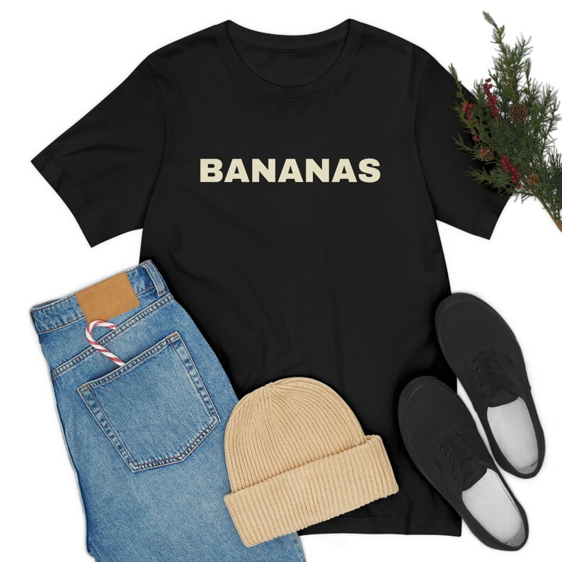 Bananas Unisex Jersey| Short Sleeve Tee |custom photo shirt| shirt printing |picture shirts| custom shirt for him |photo printing shirt image 8