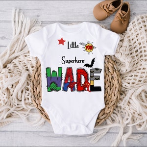 Superhero Onesies Etsy UK