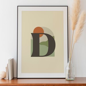 Impressão de carta personalizada | Arte de parede personalizada | berçário pôster | Quarto de Meninas | Quarto de meninos | Arte digital