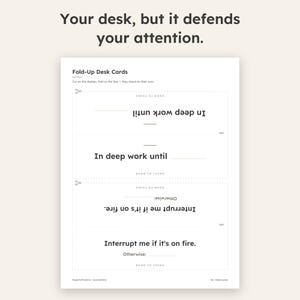 Focus Timer Sheets, Body Doubling Cards, Pomodoro Tracker, Deep Work Sign (PDF)