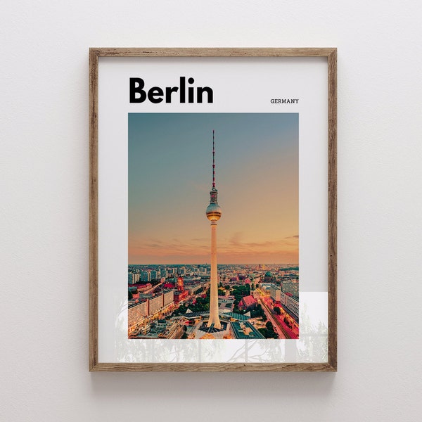 BERLIN poster ,gift for berlin lovers ,Germany city poster, berlin Stadt poster