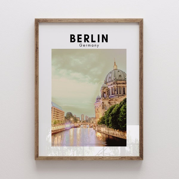 BERLIN poster ,gift for berlin lovers ,Germany city poster, berlin Stadt poster