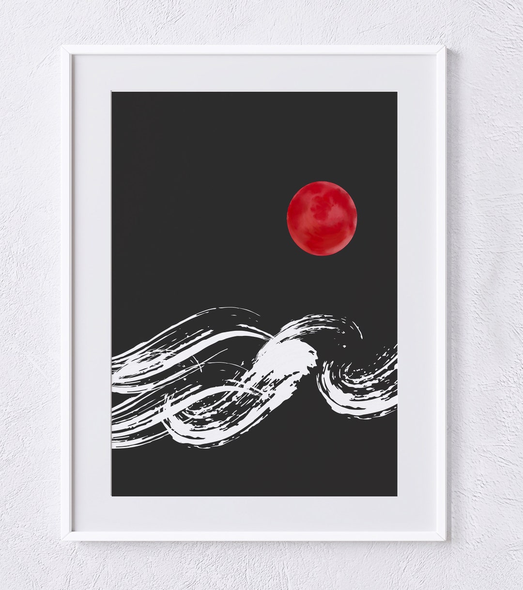 Japanese Wave Wall Art Printable - Etsy