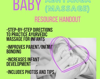 Baby Massage Resource Handout (Ayurvedic Massage)