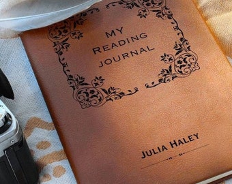 Personalized Reading Journal, Book Reading Journal, Book Lovers Journal, Reading Log Journal, Perfect Gift For Book Lovers