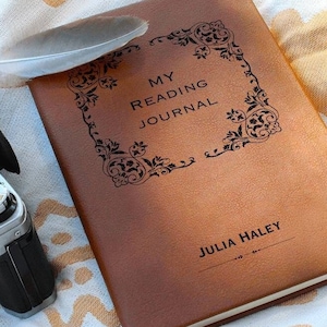 Personalized Reading Journal, Book Reading Journal, Book Lovers Journal, Reading Log Journal, Perfect Gift For Book Lovers