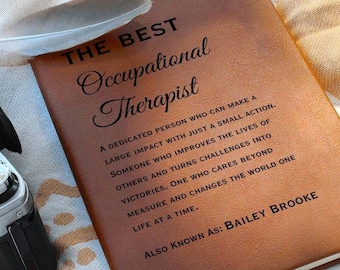 Regalos de terapia ocupacional, Diario de terapia ocupacional, Asistente de terapia ocupacional, Regalo de estudiante de PT, Regalo de graduación de fisioterapeuta
