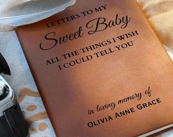 Brieven aan mijn lieve baby - Miskraam Cadeau, Verlies van Baby, Verlies van Kind, Doodgeboren, Rouwdagboek, Rouwcadeau, Zwangerschap Babyverlies