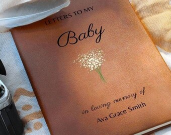 Letters to My Baby's Breath Journal, gift for Infant Loss, Miscarriage Gift, Pregnancy Loss Gift, Grief Journal, Stillborn Gift, Baby Loss