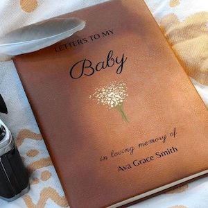 Cartas al diario de aliento de mi bebé, regalo para la pérdida infantil, regalo de aborto espontáneo, regalo de pérdida de embarazo, diario de duelo, regalo de mortinato, pérdida de bebé