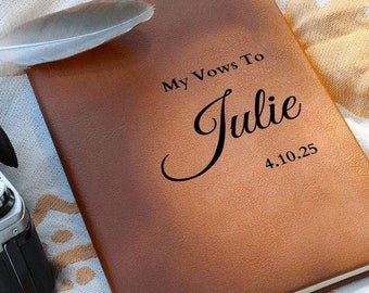 Vow Books - Personalized Custom Wedding Vow Books, Her Vows, His Vows, Vow Books for Her, Vow Books for Him, Groom and Bride Vow Books