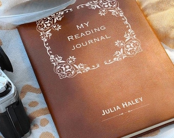 Personalized Reading Journal, Book Reading Journal, Book Lovers Journal, Reading Log Journal, Perfect Gift For Book Lovers