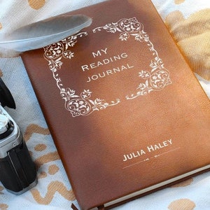 Personalized Reading Journal, Book Reading Journal, Book Lovers Journal, Reading Log Journal, Perfect Gift For Book Lovers