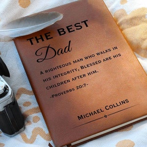 A Righteous Man Father&#39;s Day Journal - Personalized Fathers Day Gift, Personalized Father&#39;s Day Gift, Grandfather Gift, Gift For Dad, First