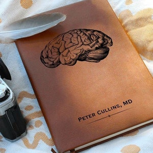 Personalized Neurologist Gift, Neuro Nurse Gift, neurology graduation gift, anatomy brain journal, neuroscience
