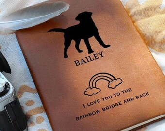 Journal commémoratif, cadeau commémoratif de chien, cadeau de sympathie de chien, cadeau de perte de chien, cadeau de décès de chien, cadeau de sympathie de perte de chien cadeau de sympathie d'animal de compagnie