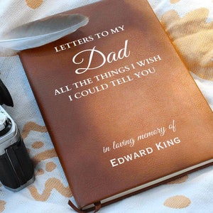 Cartas al diario de duelo de mi papá: regalo de pérdida de papá, regalo conmemorativo de papá, regalo de simpatía para niños, regalo de pérdida de padre de simpatía, regalo de duelo