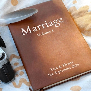 Personalized 1st Year Wedding Anniversary Gift - Wedding Gift, Anniversary Gift, Anniversary Gift for Husband, Personalized Couple Notebook