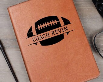 Diario de fútbol personalizado, cuaderno para el mejor entrenador, cuaderno con texto personalizado para jugadas de fútbol, diario personalizado, regalo para entrenador de fútbol