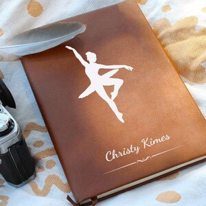 Personalized Ballerina Journal - Dance Recital Gift, Ballet Gift, Ballerina Gift, Gift for Dance Teacher, Recital Gift, Gift for Girls