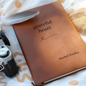 Personalized Gratitude Journal - Grateful Heart, Daily Gratitude Journal, Mental Health, Self Care Mindfulness Journal