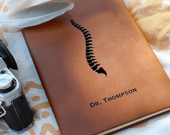 Personalized Chiropractic Journal, Chiropractor Notepad, Chiropractor Gift for Chiropractor, Chiropractic Decor, Chiropractor Grad Gift