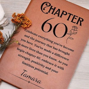 60th Birthday Gift Turning Fifty Notebook, 60 Years Old Gift for Her, 60th Birthday Gift for Sister Aunt Bestie Coworker, Turning Sixty Gift