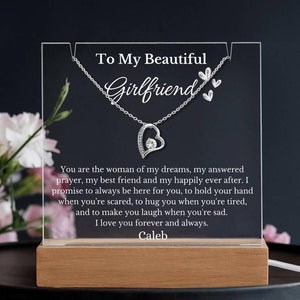 Il regalo perfetto per San Valentino per la fidanzata, regalo personalizzato per la fidanzata, San Valentino, collana regalo di compleanno e anniversario per lei