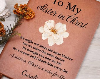 Flower Christian Gifts for Women,Bible Verse Journal,Religious Gifts for Sister in Christ,Best Friend Gift,Birthday Gift,Inspirational Gift