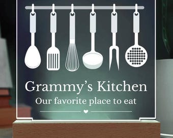 Omas Küche Schild, Omas Geschenk, Oma Küchenschild, Weihnachtsgeschenk, Muttertagsgeschenk, Küchenschild, GiGi Schild, Küchendeko
