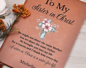 Flower Christian Gifts for Women,Bible Verse Journal,Religious Gifts for Sister in Christ,Best Friend Gift, Birthday Gift,Inspirational Gift