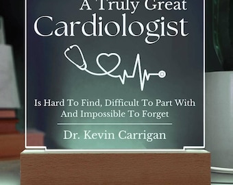 Truly Great Cardiologist Sign, Gift for Cardiologist, Cardiologist Gifts, Thank You Gift Heart Doctor Gifts Cardiologist Decor Heart Surgeon