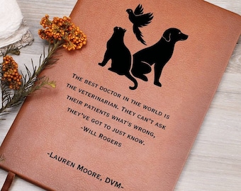 Personalized Veterinarian Gift - Veterinarian Doctor Journal, Vet Notes, Thank You Gift, Veterinarian Office Gift, Vet School Graduation