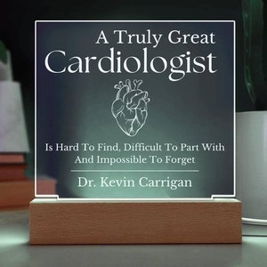 Truly Great Cardiologist Sign, Gift for Cardiologist, Cardiologist Gifts, Thank You Gift Heart Doctor Gifts Cardiologist Decor Heart Surgeon