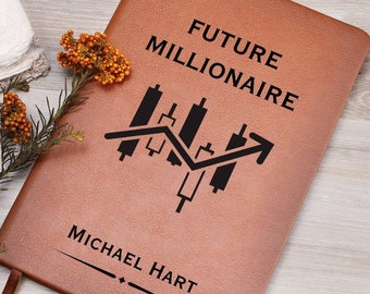 Future Millionaire Trading Journal - Personalized Day Trader Notebook, Cryptocurrency, Stock Broker Gift, Stock Market, Broker, Bull Market