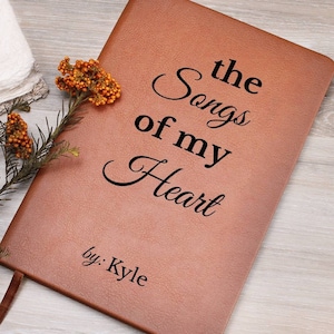 Personalisiertes Lyrisches Journal - Die Lieder meines Herzens, Song schreiben Musik Notizbuch, Musik Geschenk, Song Writer Geschenk, Musiker Geschenk, Song schreiben
